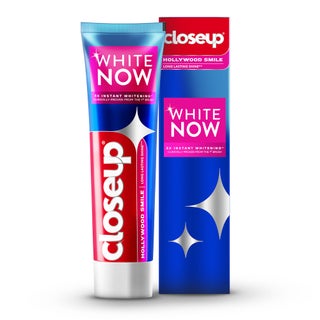 White Now Toothpaste, Hollywood Smile, 3x Instant Whitening from the First Brush, Long-Lasting Shine, 75ml